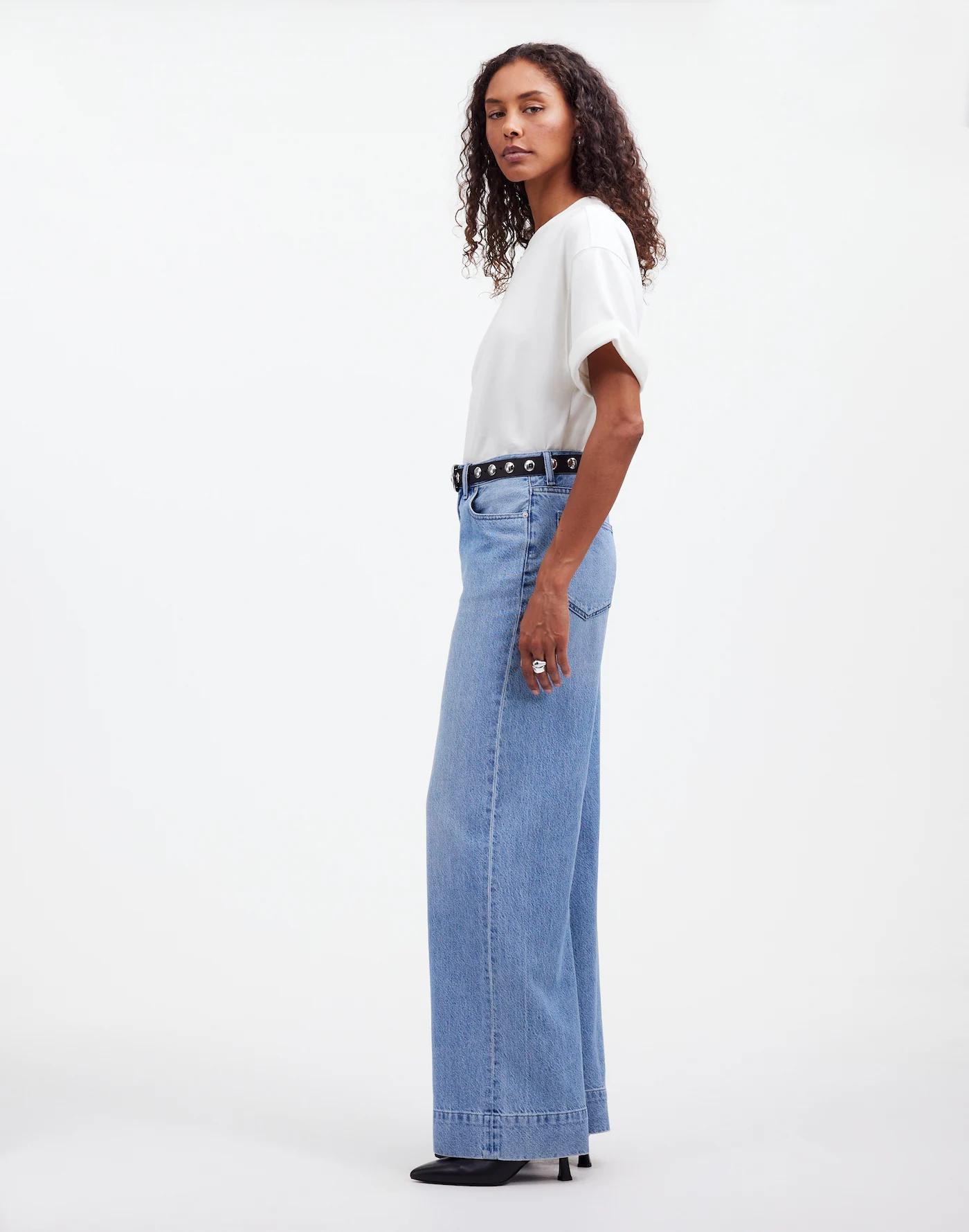 Superwide-Leg Jeans in Lintz Wash Product Image