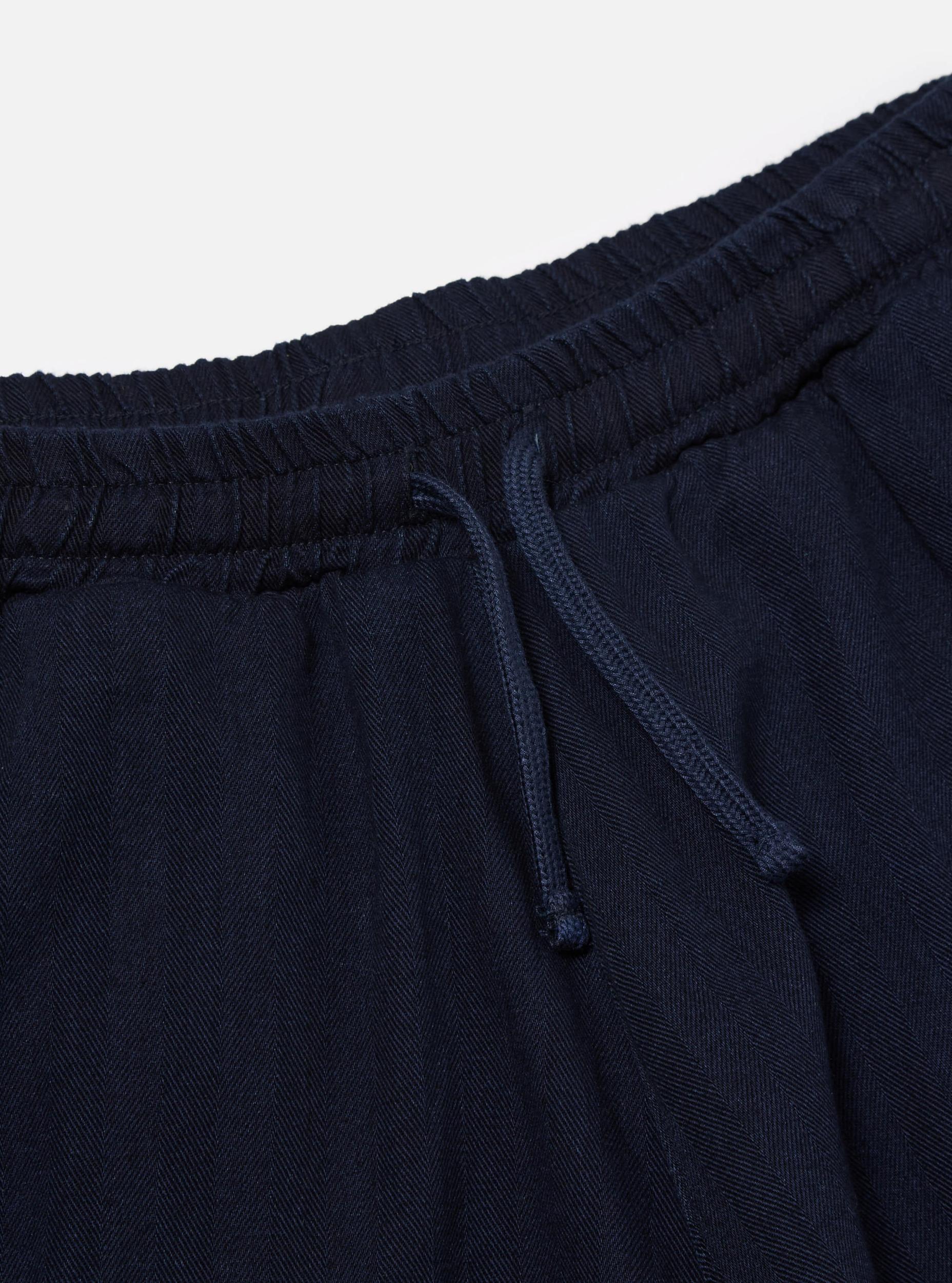Indigo Herringbone Denim Braga Pant Product Image