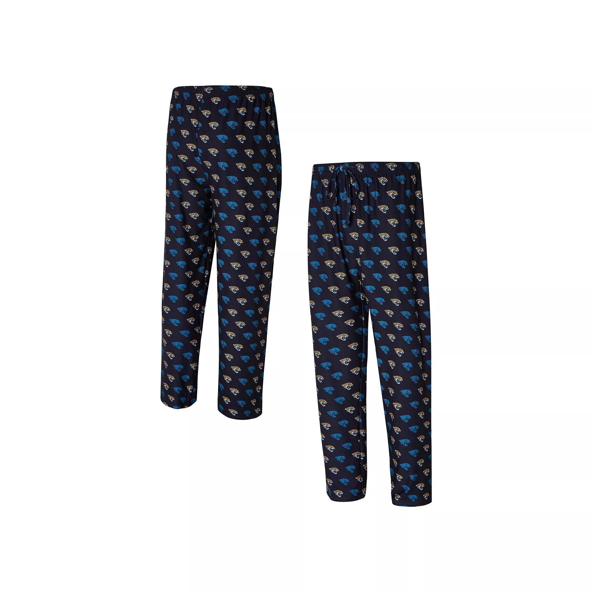 Men's Concepts Sport Black Jacksonville Jaguars Record All Over Knit Pants, Size: 2XL Product Image