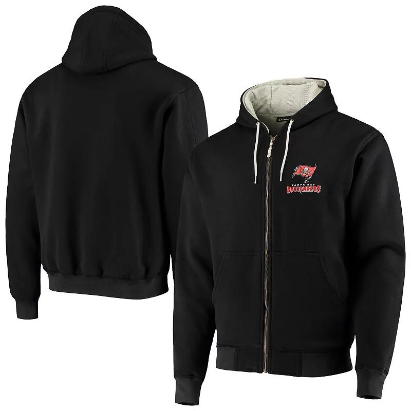 Men's Dunbrooke Black Tampa Bay Buccaneers Craftsman Thermal-Lined Full-Zip Hoodie,  Product Image