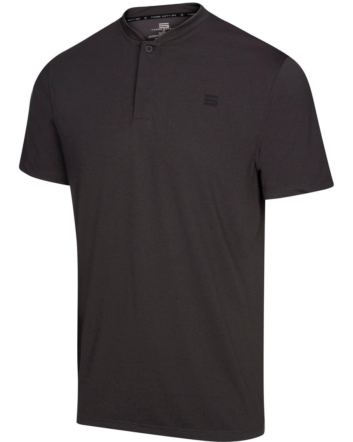 Three Sixty Six Men's Solid Collarless Golf Polo Male Product Image