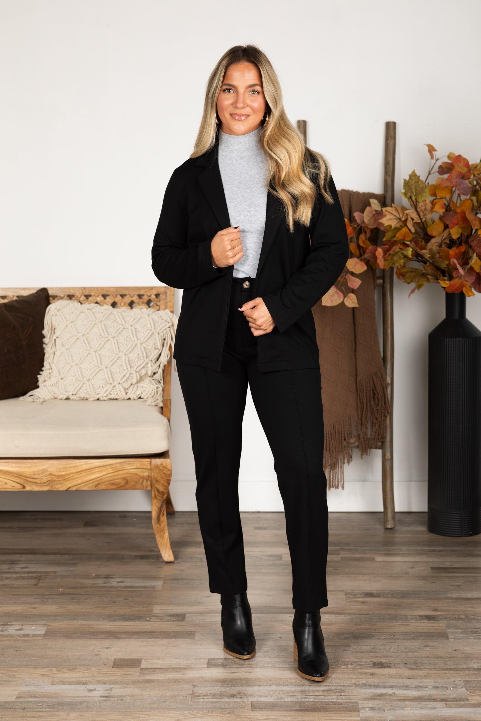 Easy Pull-On Ponte Pant With Pintuck Detail Product Image