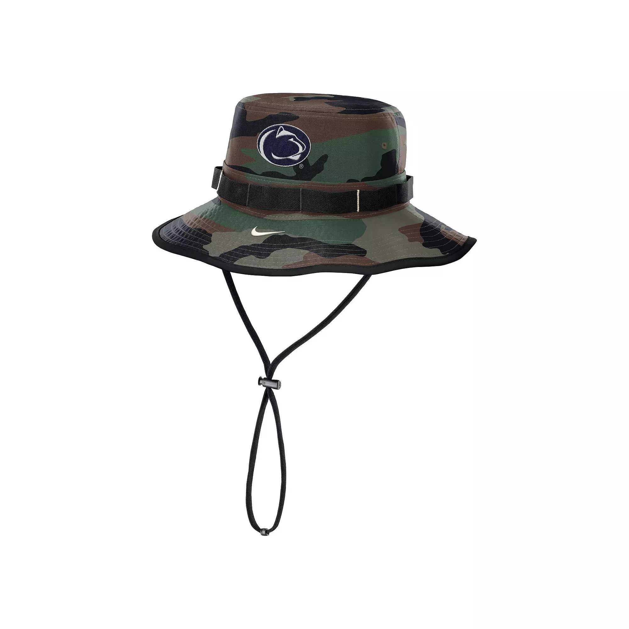 Men's Nike Camo Penn State Nittany Lions 2024 Military Appreciation Apex Bucket Hat, Size: Medium, Green Product Image