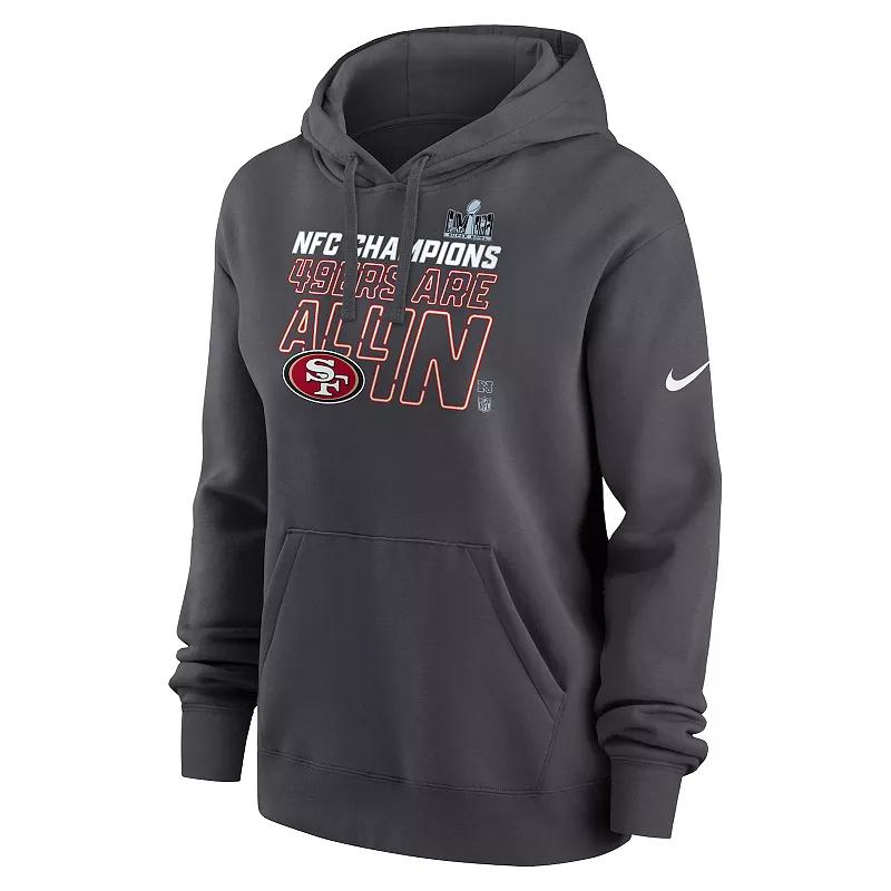 Womens Nike San Francisco 49ers 2023 NFL Conference Champions Trophy Hoodie Product Image
