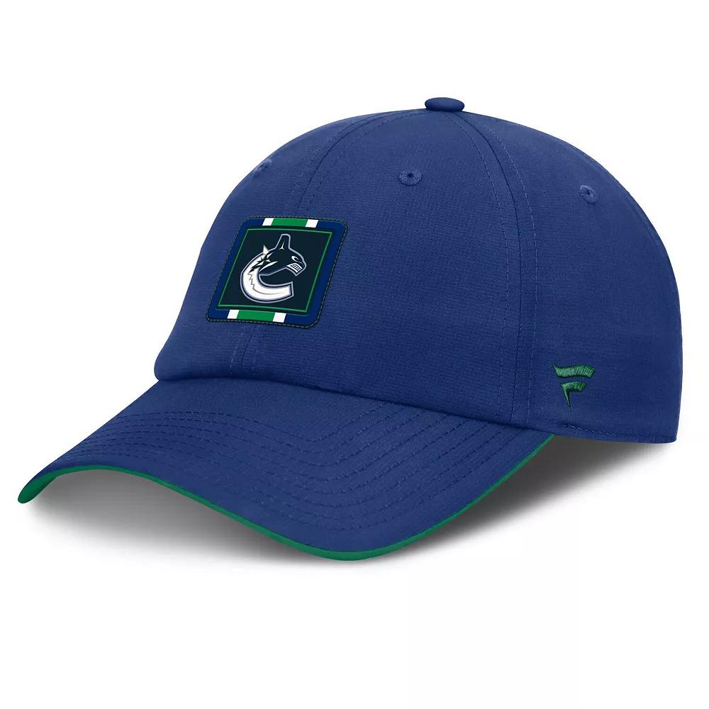 Men's Fanatics Blue/Green Vancouver Canucks Authentic Pro Ripstop Adjustable Hat, Cnk Blue Product Image