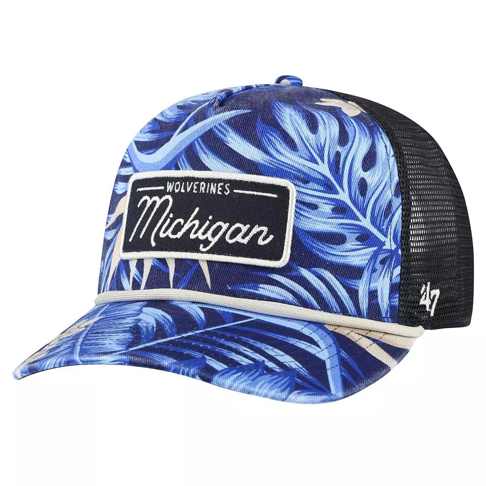 Men's '47 Navy Michigan Wolverines Tropicalia Hitch Adjustable Hat, Blue Product Image