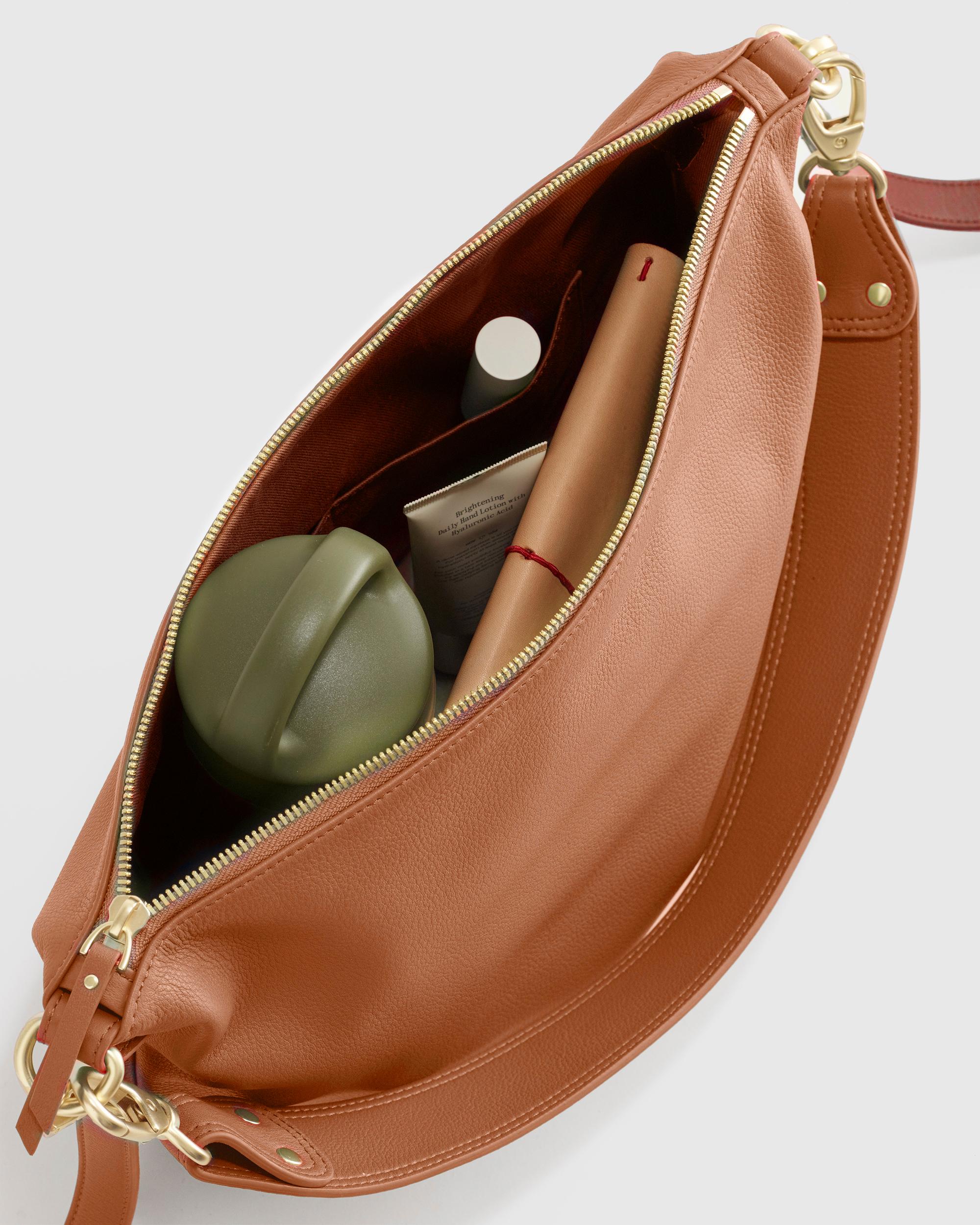 Quince | Women's Italian Leather Convertible Crescent Shoulder Bag Product Image