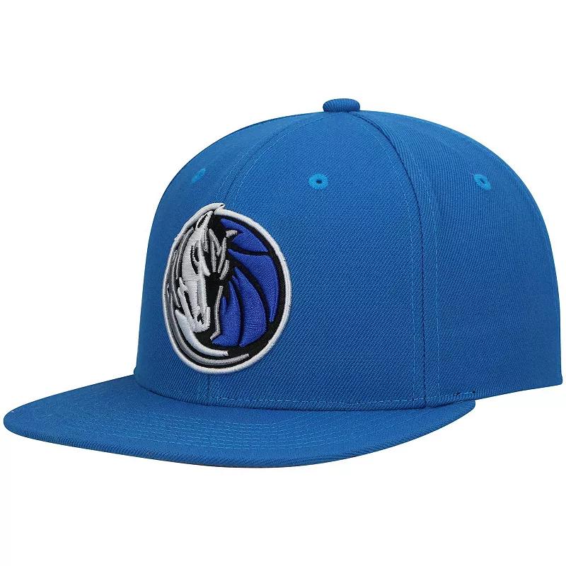 Men's Mitchell & Ness Blue Dallas Mavericks Ground 2.0 Snapback Hat Product Image