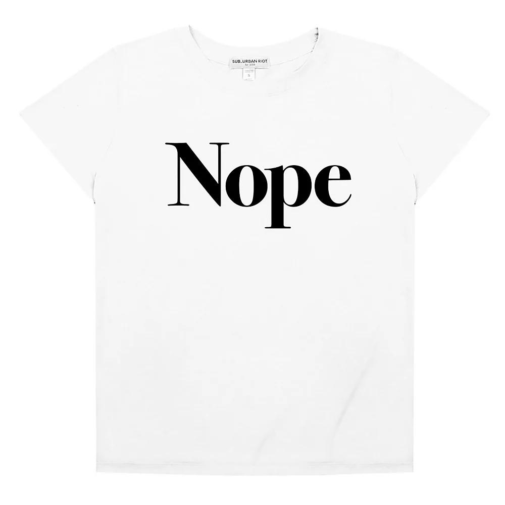 Women's Suburban Riot Nope Loose Fit Graphic Tee, Girl's,  Product Image