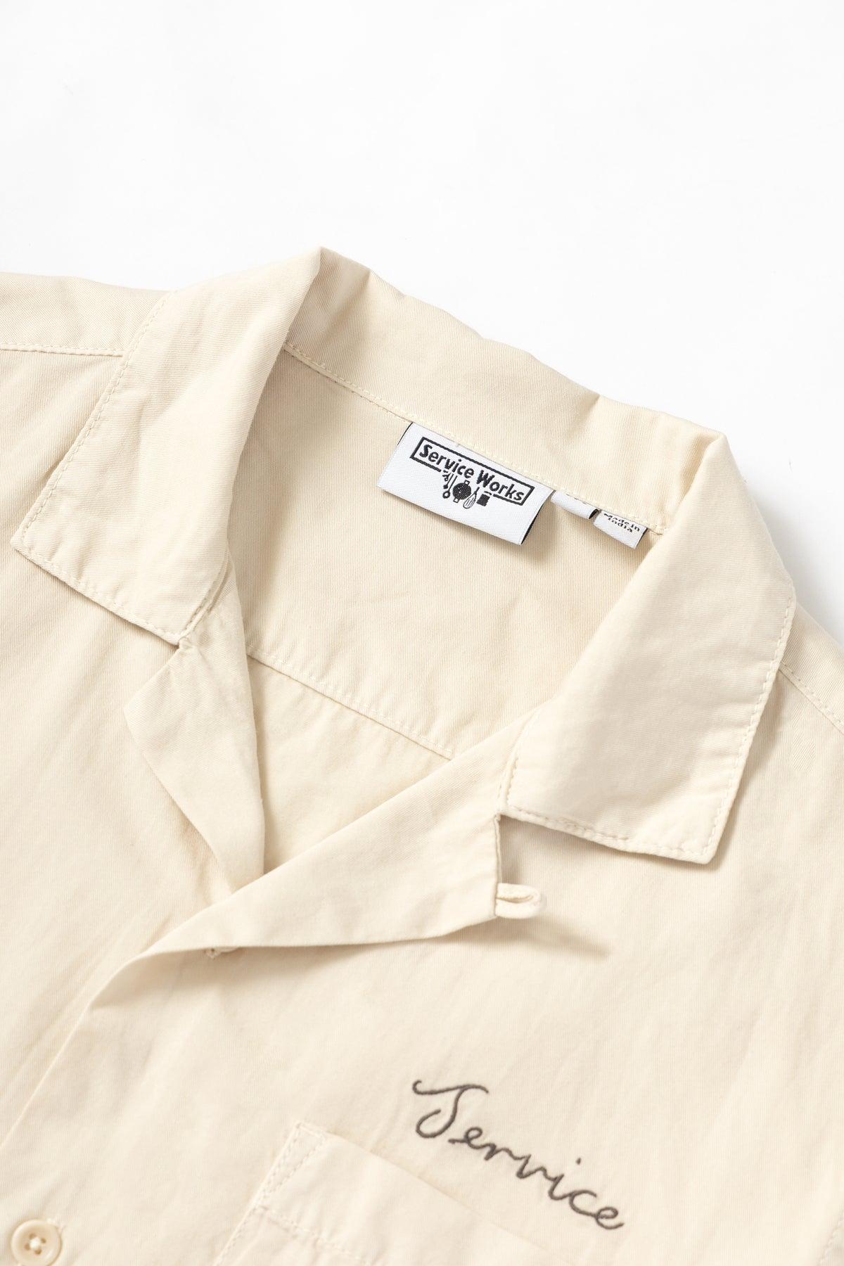 Service Works - Embroidered Resort Shirt - White Oak Product Image