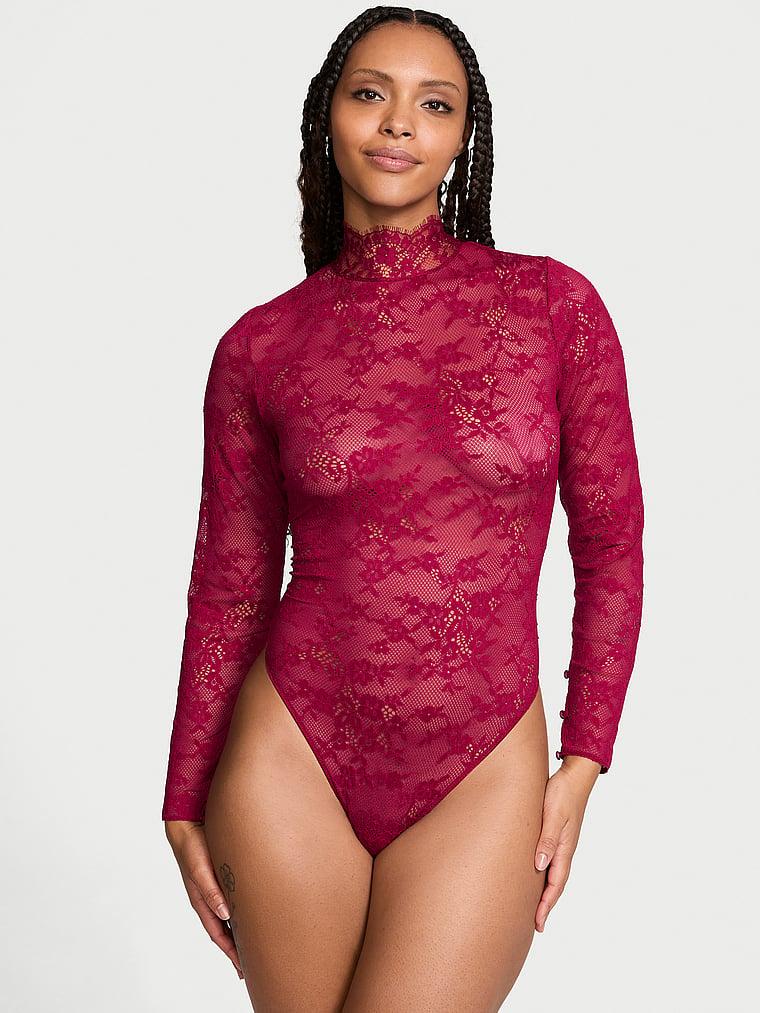 Lace Long-Sleeve Bodysuit Product Image