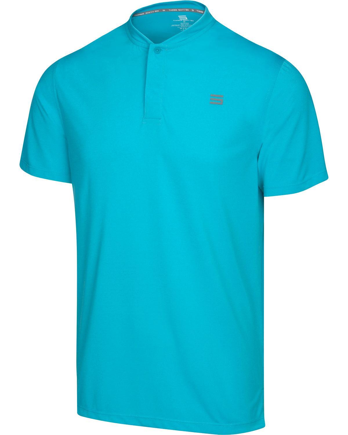 Three Sixty Six Men's Solid Collarless Golf Polo Male Product Image