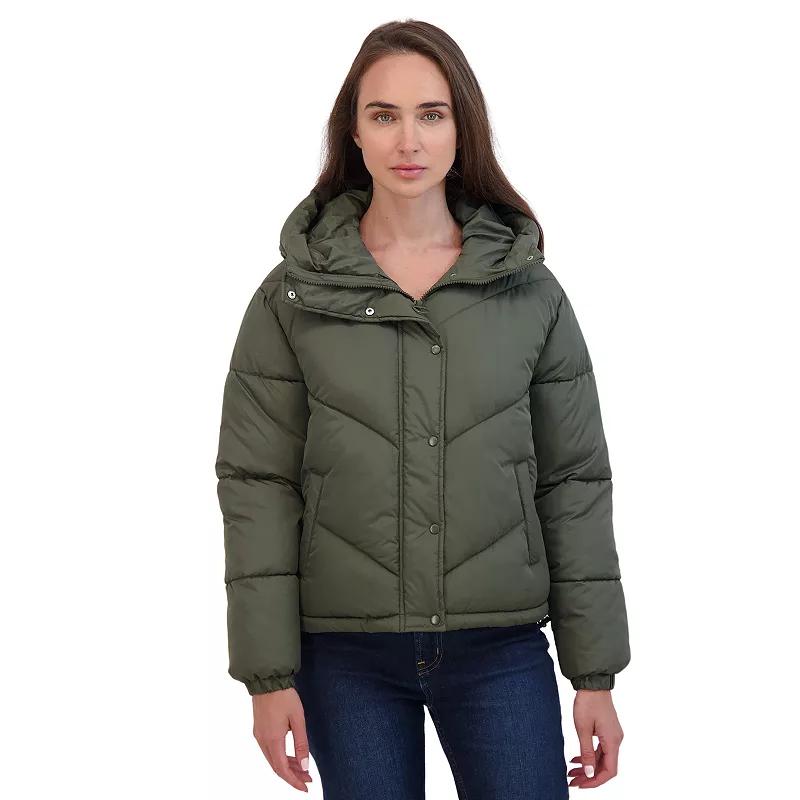 Juniors' Sebby Short Puffer Jacket, Women's,  Product Image