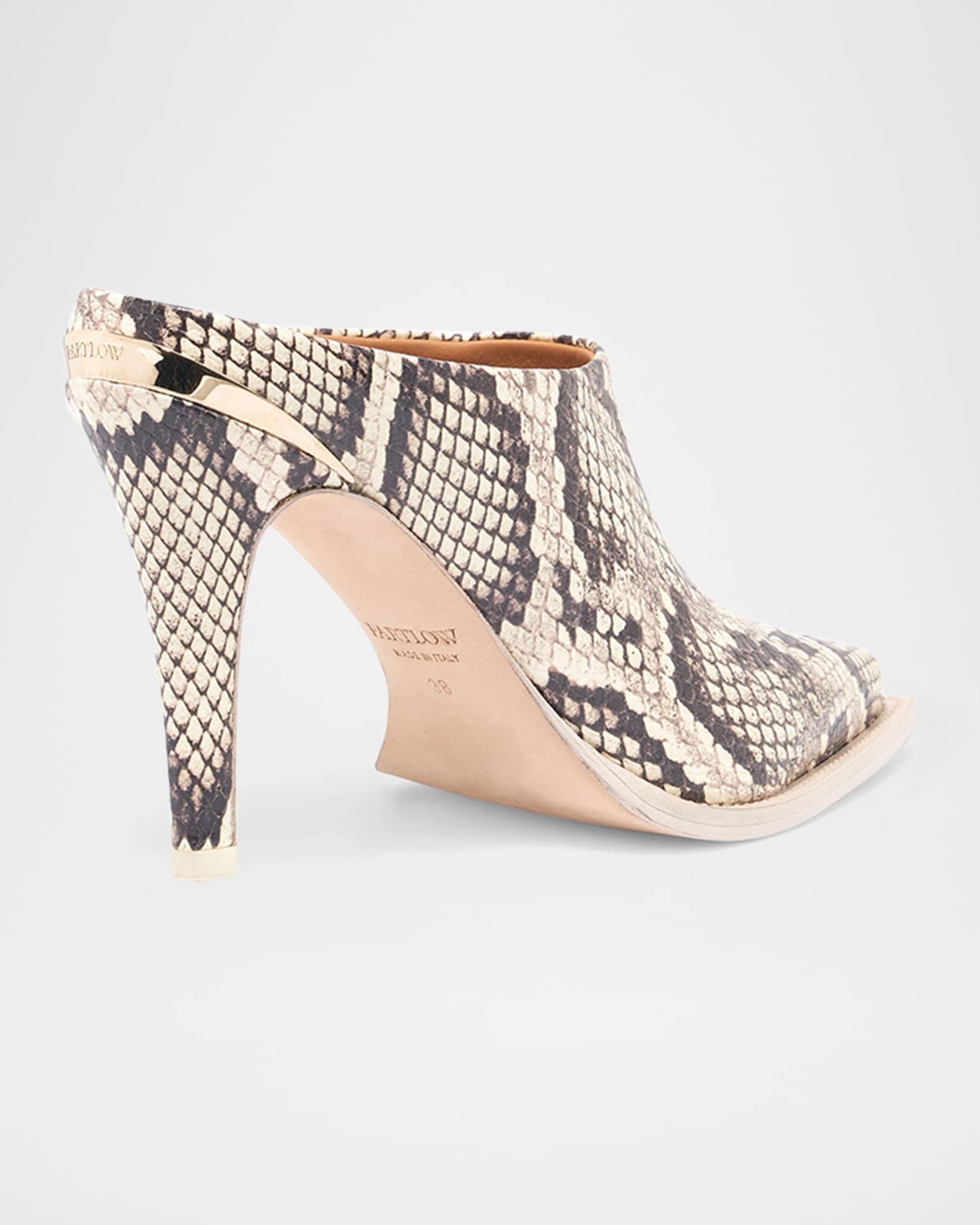 Kelley Python-Embossed Western Mule Pumps Product Image