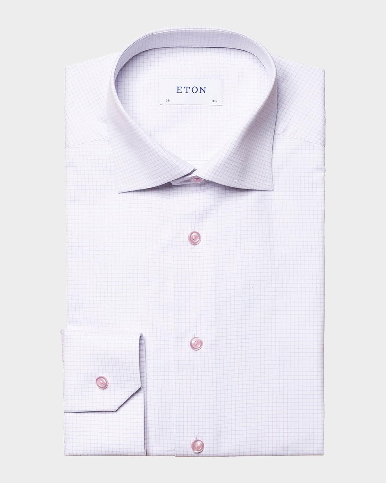 Men's Classic-Fit Grid Check Dress Shirt Product Image