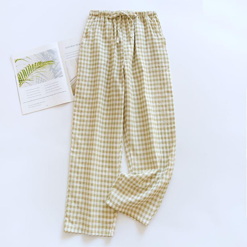 Couple Matching Plaid Pajama Pants (Various Designs) Product Image