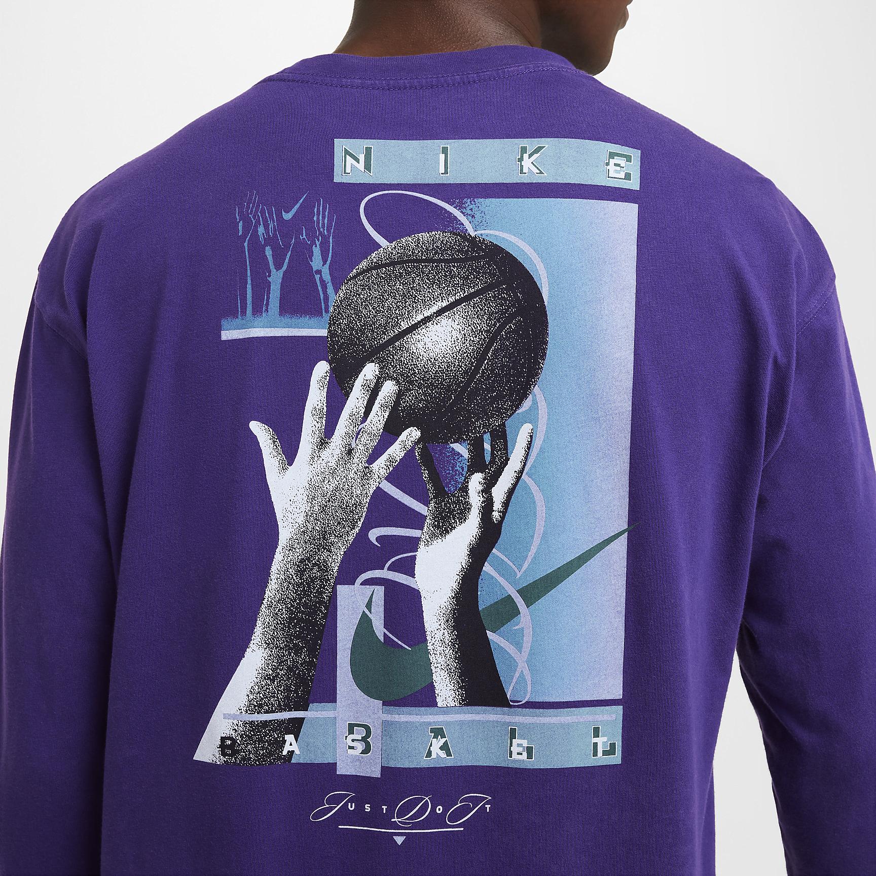 Nike Mens Max90 Long-Sleeve Basketball T-Shirt | HF6195-504 Product Image