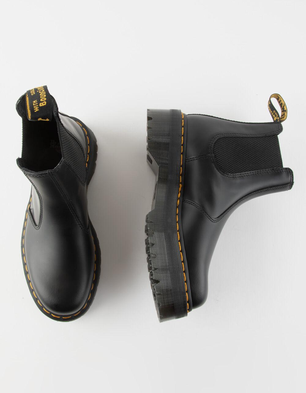 DR. MARTENS 2976 Quad Platform Black Womens Chelsea Boots - BLACK Product Image