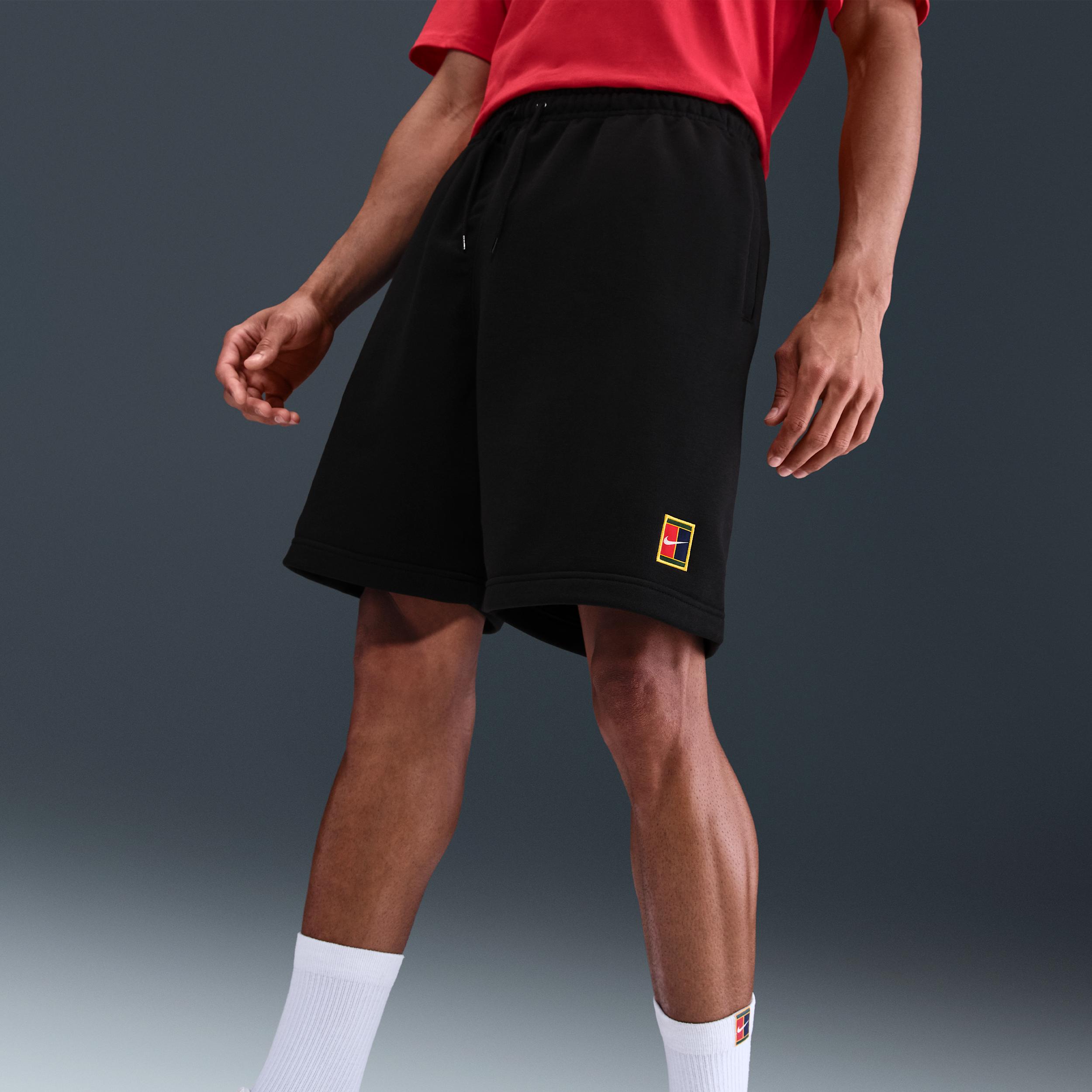 Nike Mens Court Heritage Dri-FIT Fleece Tennis Shorts | HM6768-010 Product Image