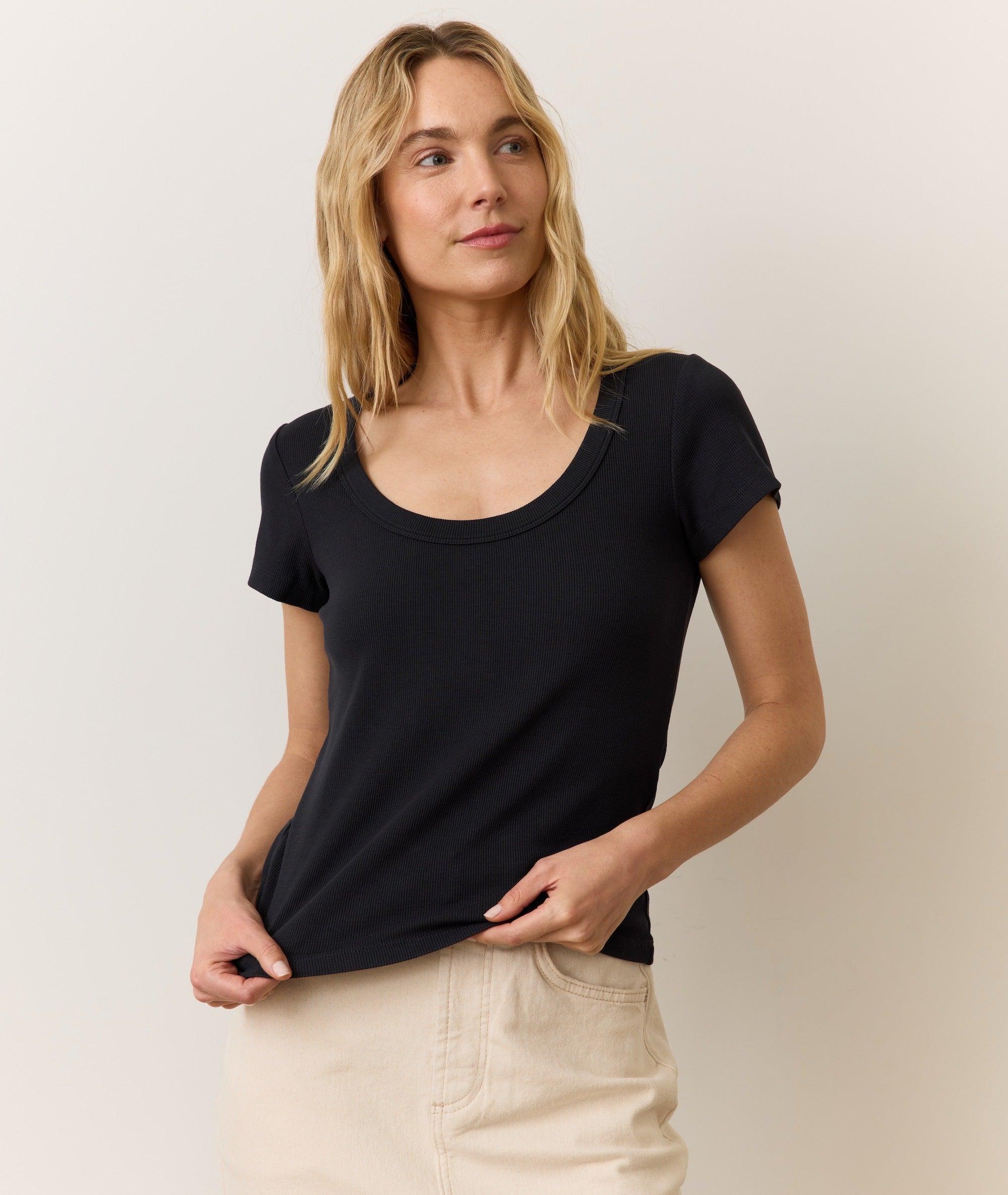 Lexi Rib Sun-In Scoop Tee Product Image