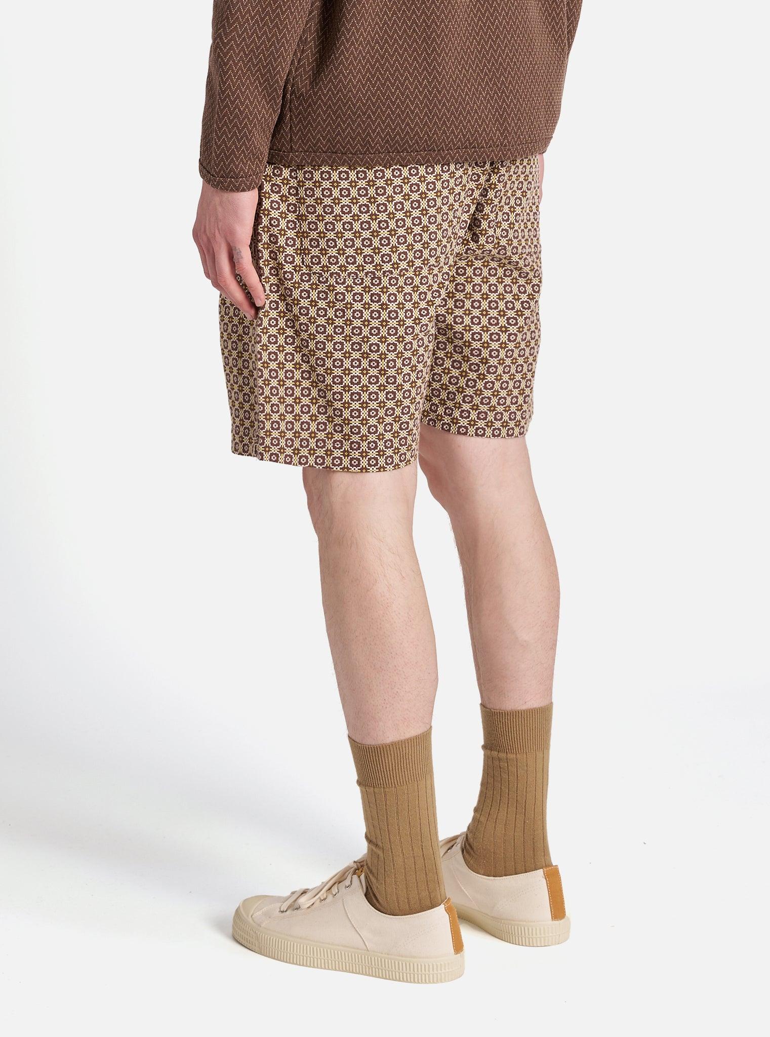 Universal Works Simple Short in Brown Tile 1 Cotton Product Image
