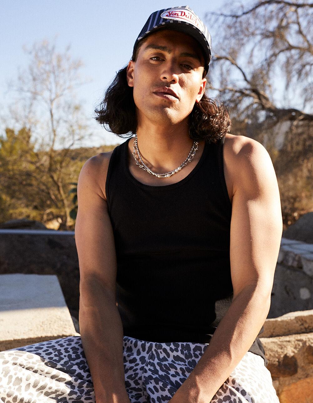 RSQ Mens Classic Ribbed Tank  - BLACK Product Image