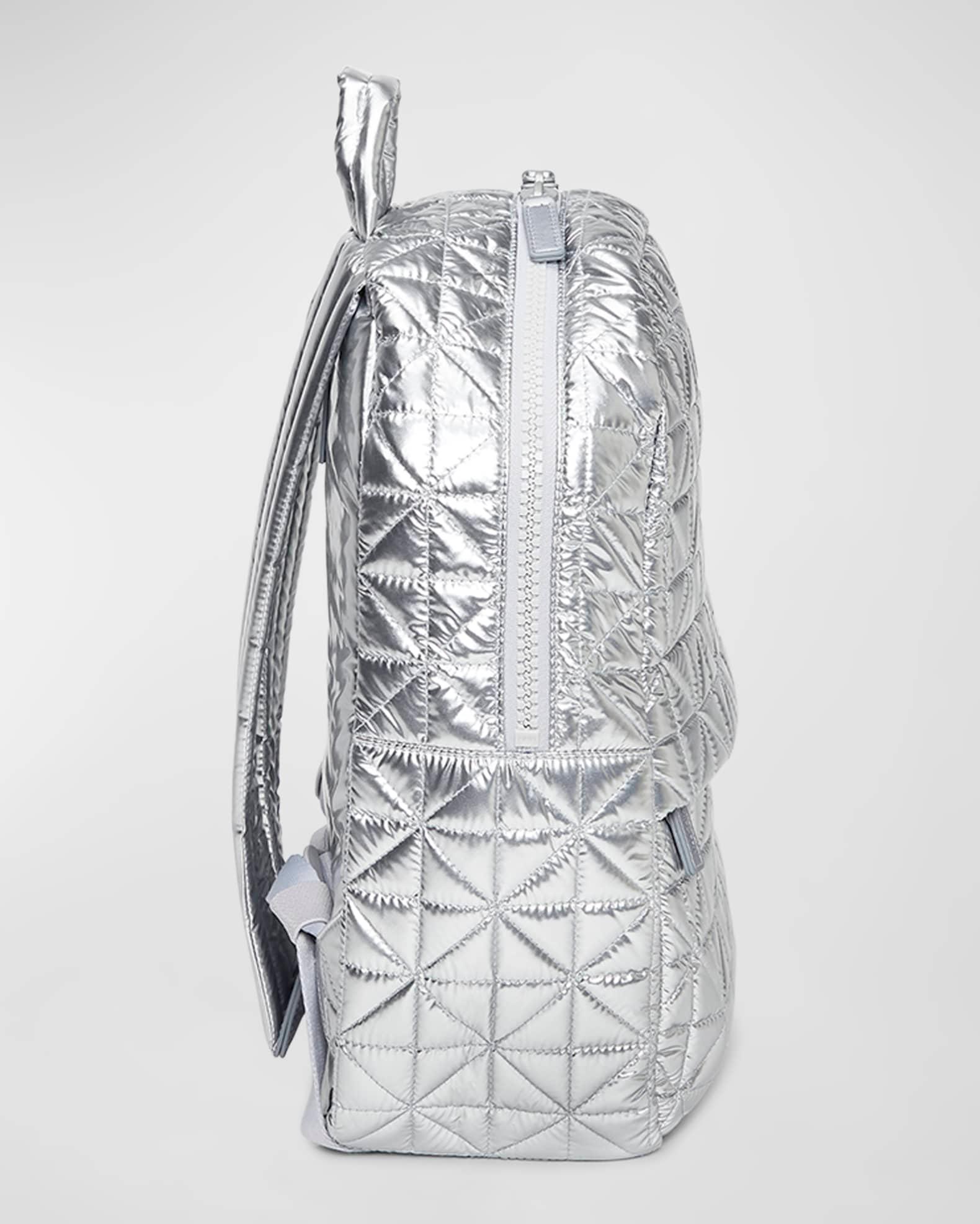 Metallic Quilted Nylon Backpack Product Image