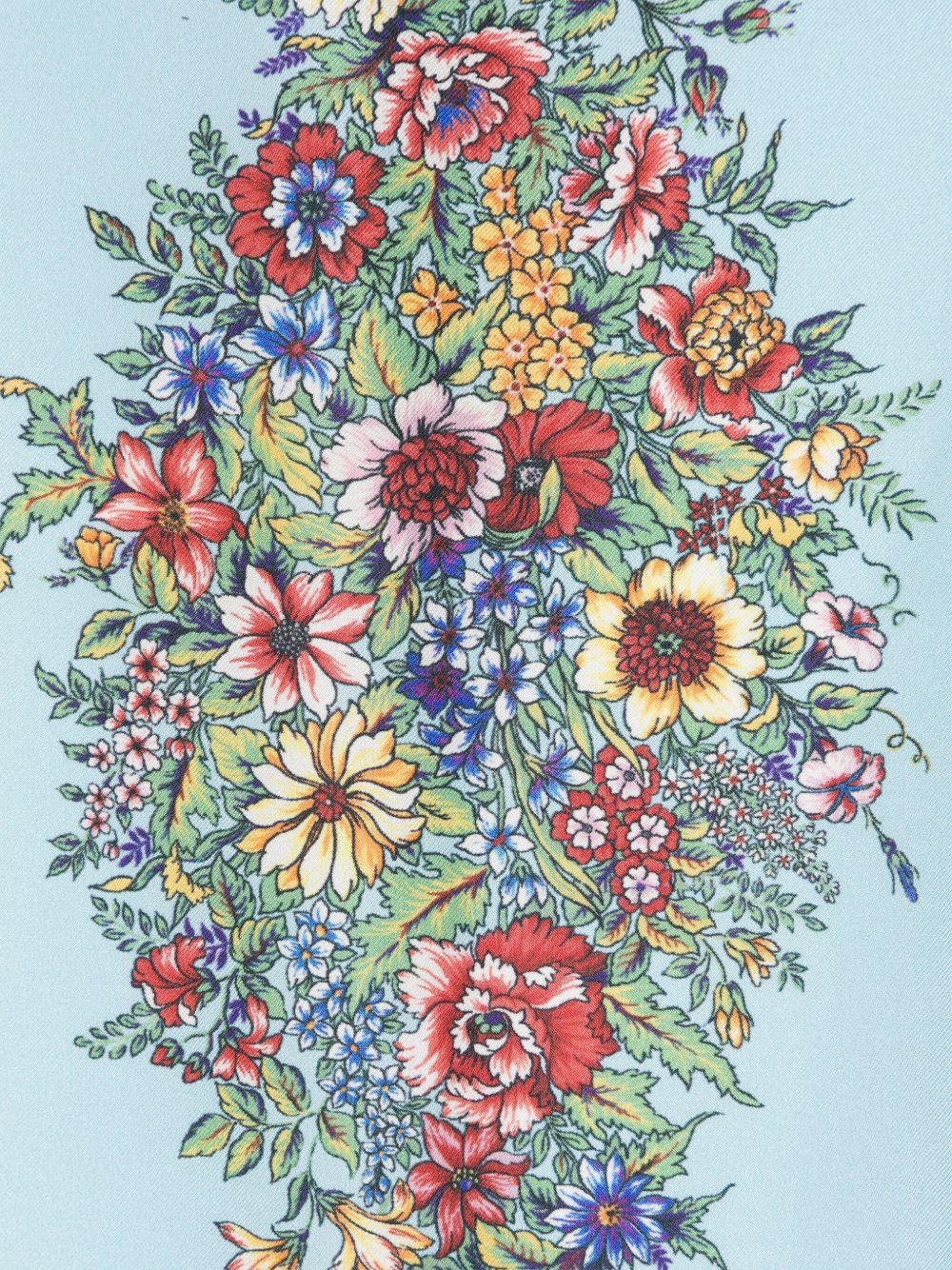 floral-print silk scarf Product Image