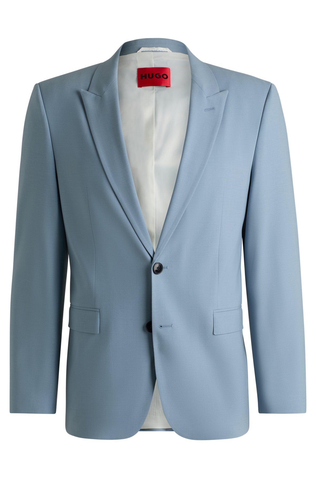 Extra-slim-fit blazer in wool-blend poplin Product Image