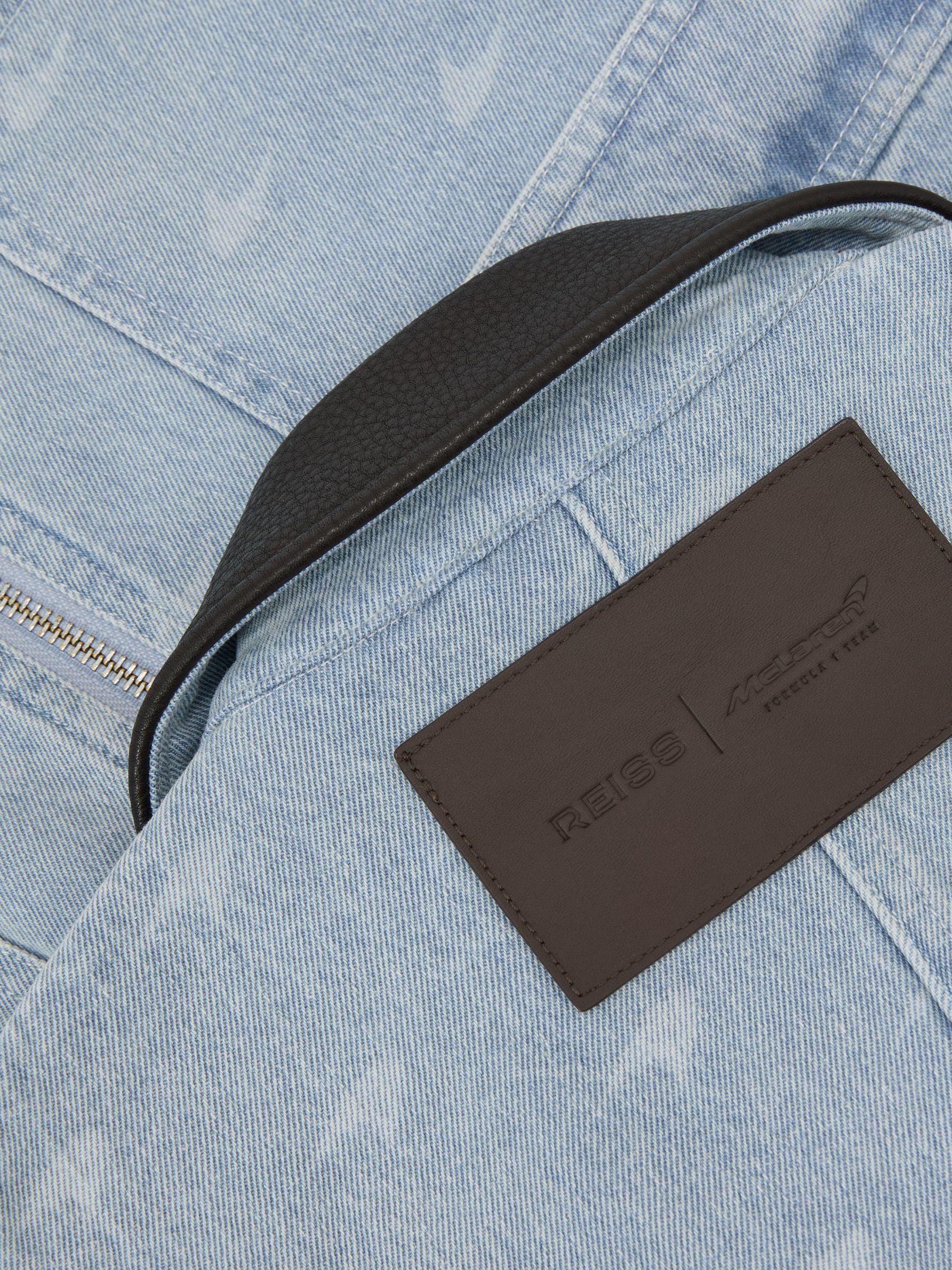 McLaren Racing Speedmark Denim Jacket in Soft Blue Product Image