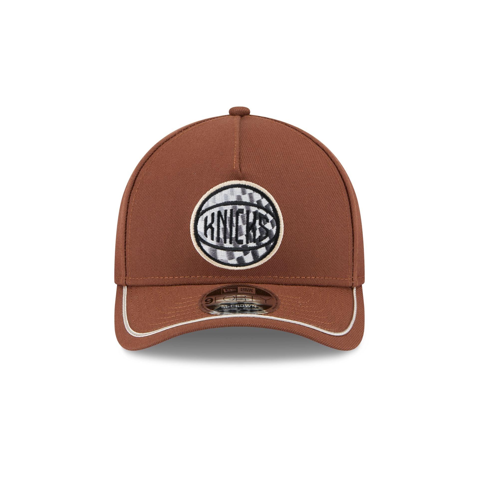 New York Knicks Motorsport 9FORTY M-Crown A-Frame Snapback Hat Male Product Image