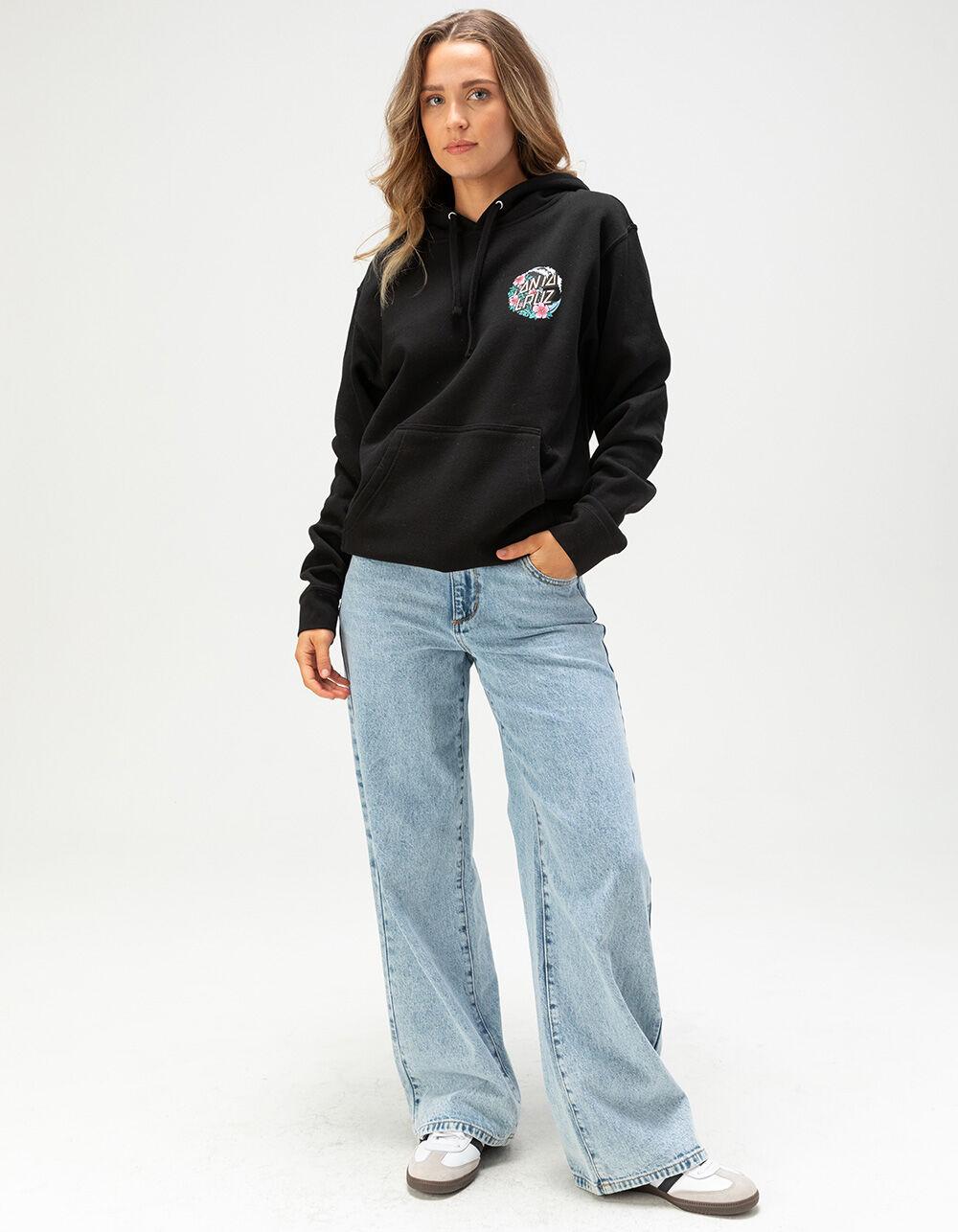 SANTA CRUZ Hibiscus Womens Hoodie - BLACK Product Image
