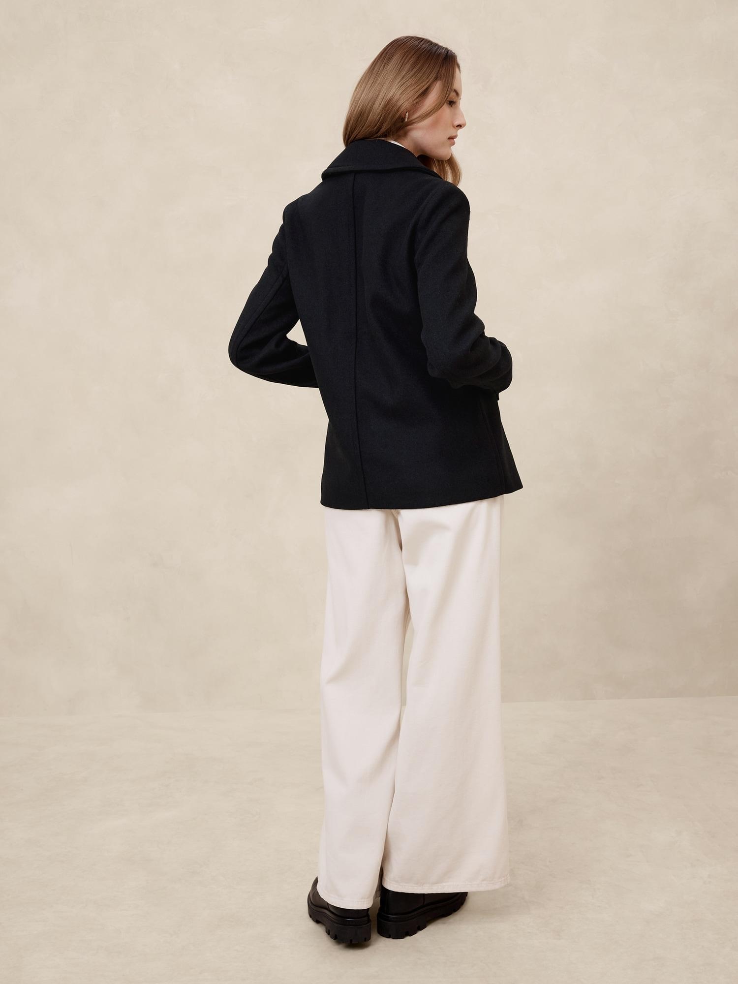 Wool Blend Peacoat Product Image