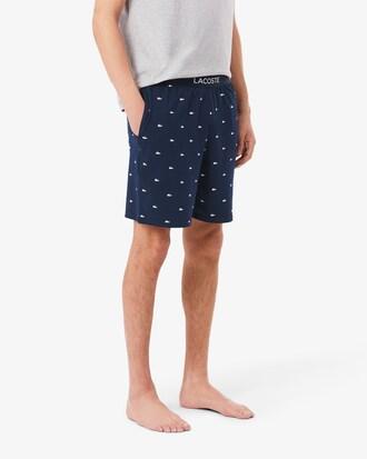Straight Fit Printed Pyjama Shorts Product Image
