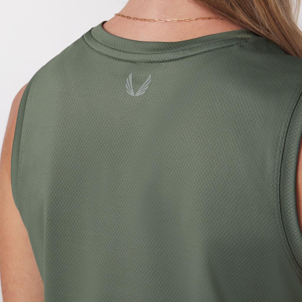 W020. AeroSilver® Tank Top - Sage "RP" Product Image