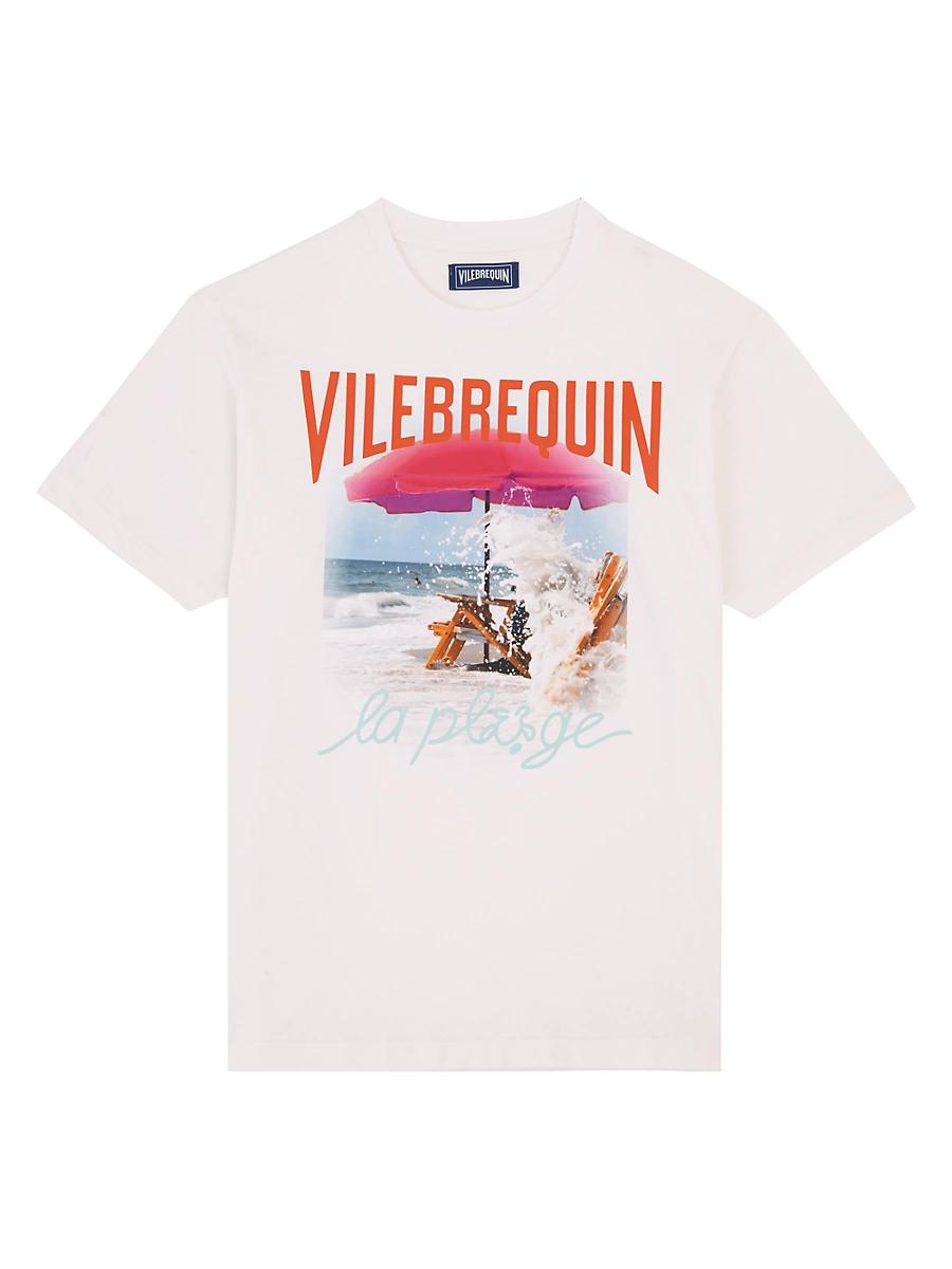 Vilebrequin Men's Wave On VBQ Beach Cotton T-Shirt Product Image
