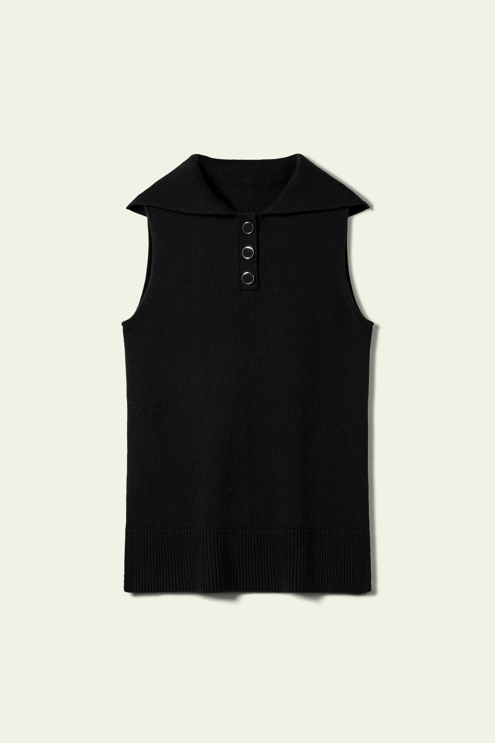 Vintage-Inspired Sailor Collar Top Product Image