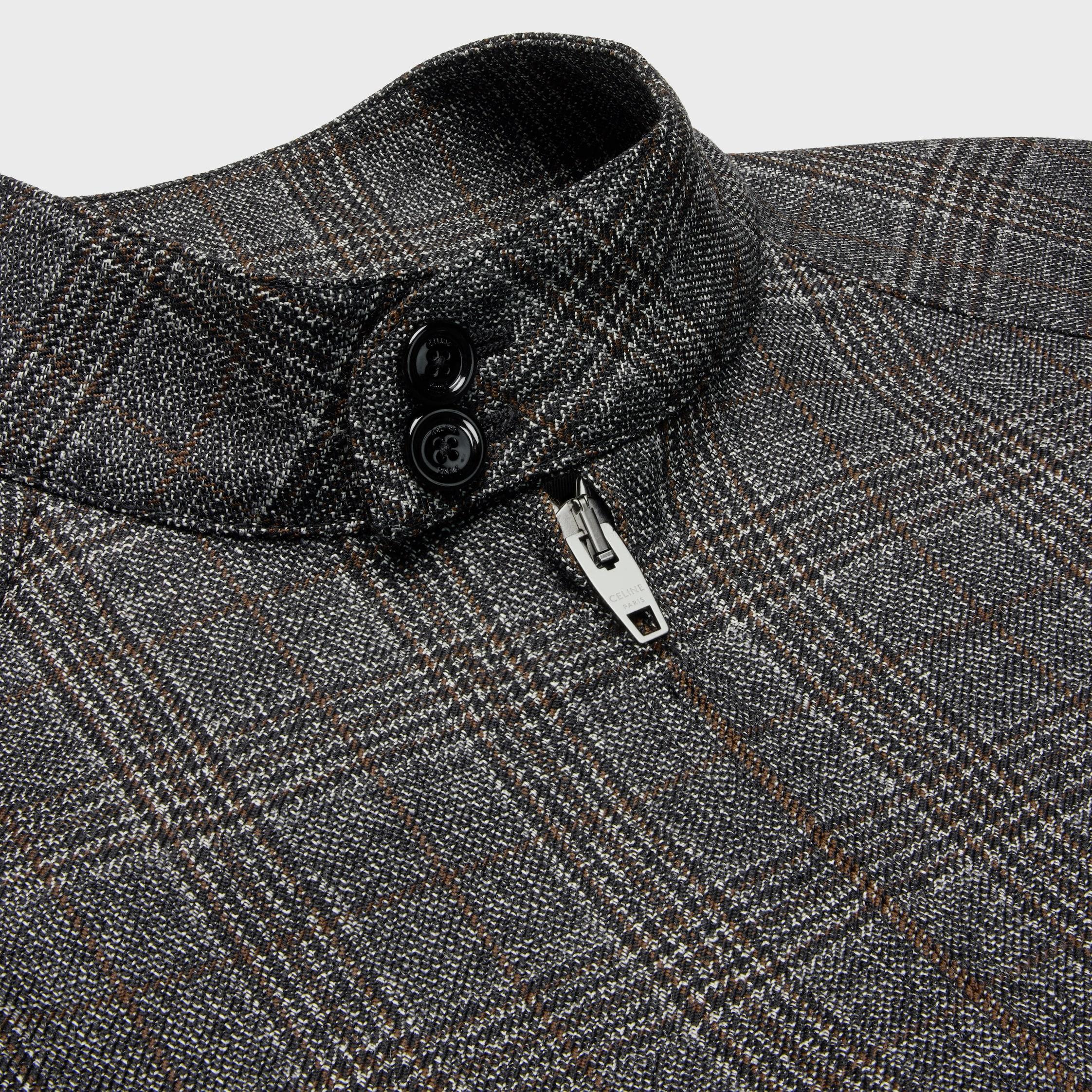 triomphe blouson jacket in prince of wales wool Product Image