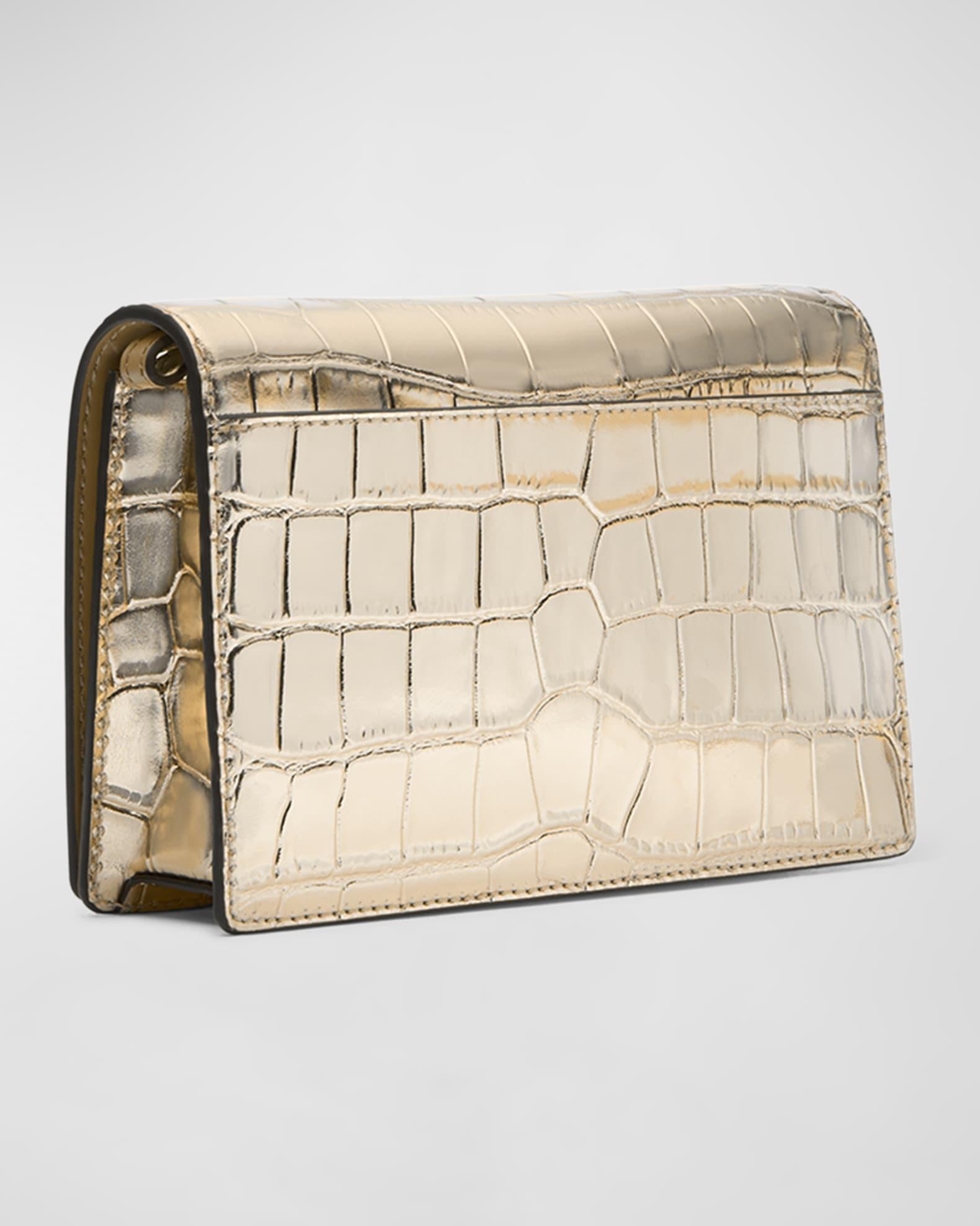 Jet Set Metallic Croc-Embossed Crossbody Bag Product Image