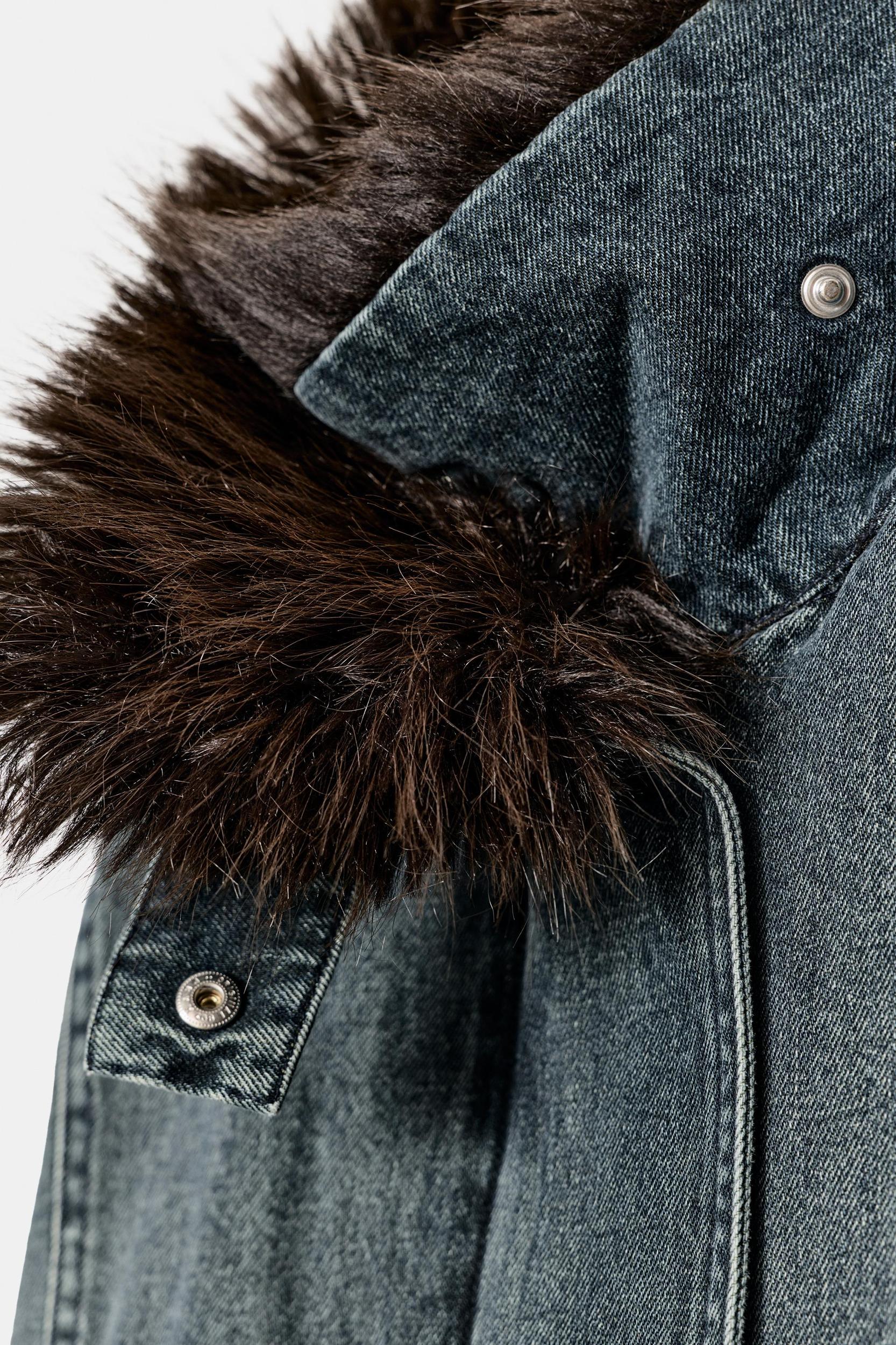 ZW COLLECTION DENIM BOMBER JACKET Product Image