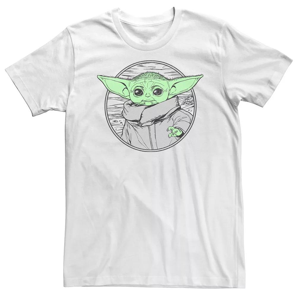 Big & Tall Star Wars: The Mandalorian Grogu The Force Circle Fill Tee, Men's,  Product Image