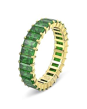 Swarovski Matrix Baguette Color Crystal Band Ring Product Image