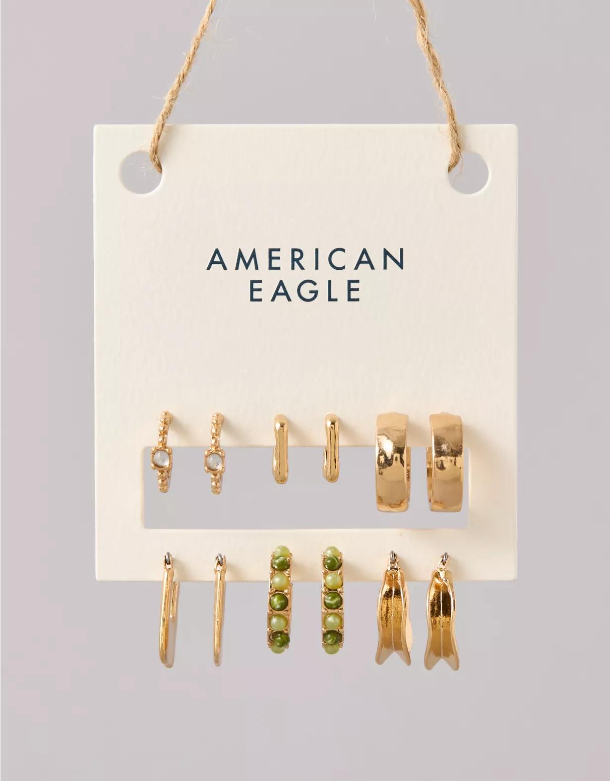 AEO Rectangle Earrings 6-Pack Product Image