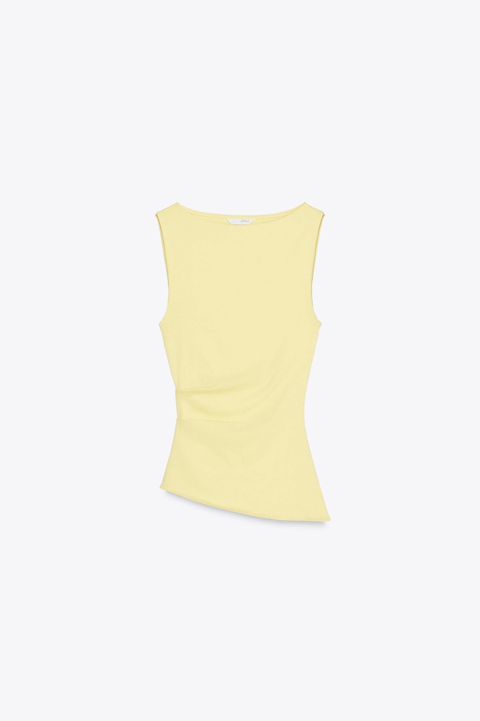 ASYMMETRICAL RUCHED T-SHIRT Product Image