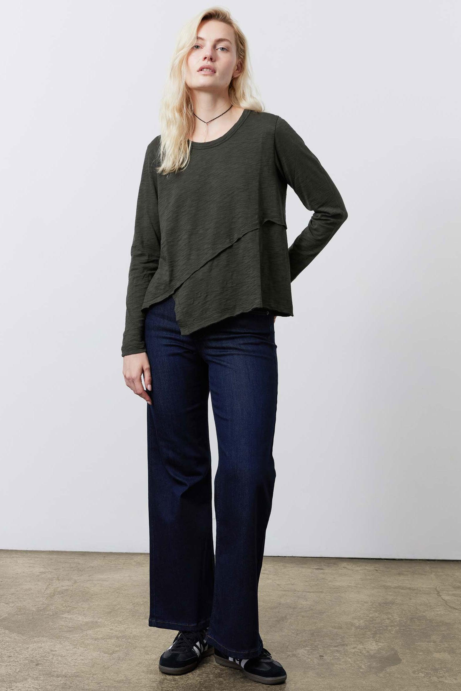 Inner Glow Asymmetric Long Sleeve Top Product Image
