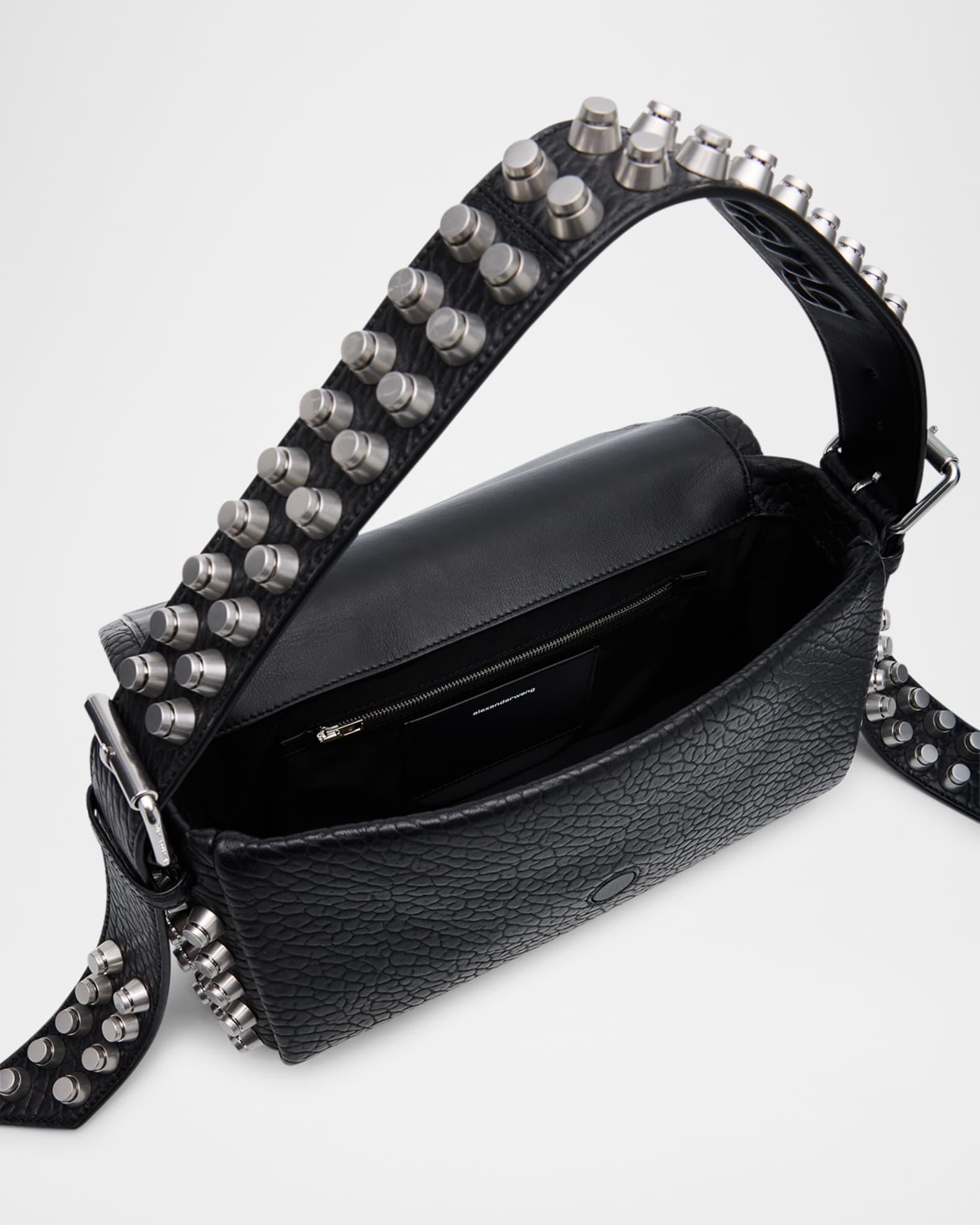 Ricco Medium Stud Leather Shoulder Bag Product Image