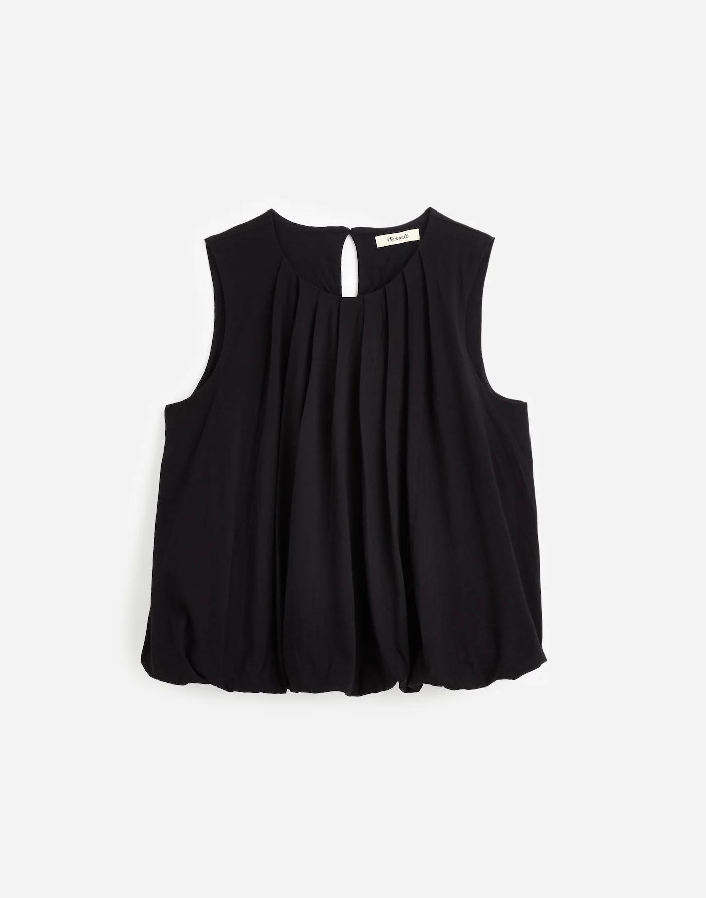 Sleeveless Crewneck Bubble Top Product Image