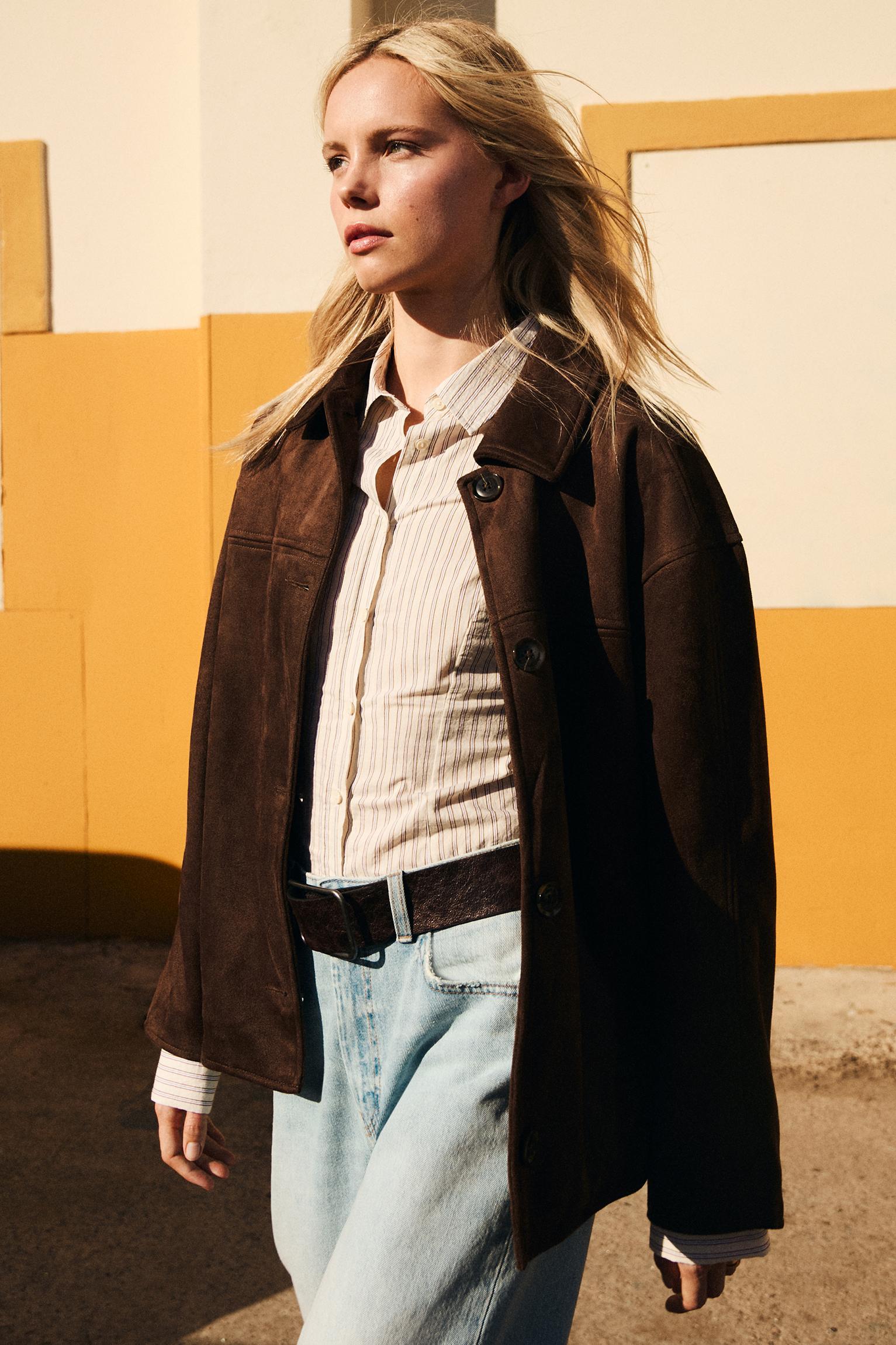 Faux suede jacket Product Image