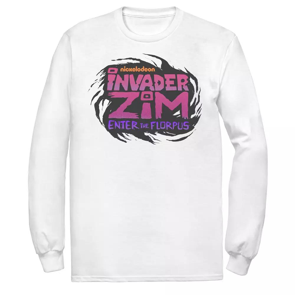 Men's Nickelodeon Invader Zim Enter Florpus Logo Long Sleeve Graphic Tee,  Product Image