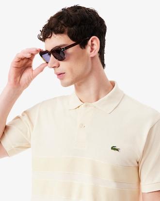 Men's Bold Stripes Classic Fit L.12.12 Polo Product Image